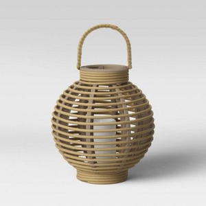 Set Of 3 <b>Rattan</b> <b>Lanterns</b> Handmade Woven Bamboo Candle Holders With Handles Indoor Outdoor Decorative Hanging <b>Lanterns</b> - Product Image 3