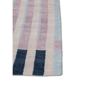 Checkers Grey Black <b>Flat</b> Weaves <b>Wool</b> Rugs Adwl-13138(Cs-01) Striped Hallway Rectangle Abstract Kilim for Home Jute Rug for Room - Product Image 4