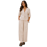 Pyjamas en coton biologique pour femmes, ensemble de vêtements de détente doux et respirants, fabricant de vêtements de nuit écologiques et durables au Vietnam