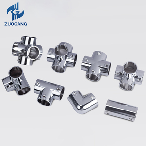 아연 도금 강철 커넥터: 직각 3방향, 4방향, 5방향, 6방향 엘보 파이프 연결 및 핸드레일 십자형 조인트 - Product Image 5