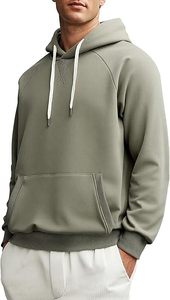 Hombres Invierno Casual Lavado ácido Sudaderas con capucha Color sólido 100% Algodón Fleece Regular Fit Moda Wear - Product Image 5