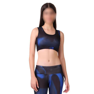 Sujetador deportivo con patrón de sublimación para mujer, para practicar Yoga y gimnasio, ropa deportiva, sujetadores deportivos sólidos transpirables - Product Image 4