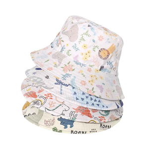 2025 Chapeau seau avec logo personnalisé de haute qualité en velours imprimé réversible 100% coton Chapeau décontracté pour adultes - Product Image 3