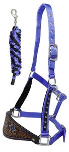 Cheval usiné cuir Bronc licou multifonctionnel plomb corde ensemble cheval muserolle Durable Bronc cuir licou attache plomb personnalisé - Product Image 3