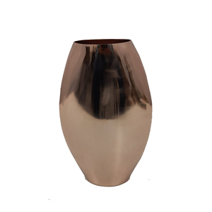 Florero de Metal de hierro de diseño Simple con acabado esmaltado para el hogar, boda, restaurante, decoración de mesa, jarrón de Metal hecho a mano a granel - Product Image 2