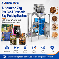 Machine d'emballage automatique pour aliments secs pour animaux de compagnie, sachets refermables, doypacks, pour chiens et chats