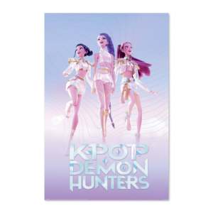 Modern K-Pop Demon Hunters <b>Poster</b> Huntr/x Floating Design Abstract Pattern on Quality Paper - Product Image 1