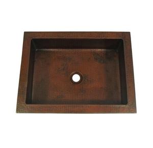 Fregadero de barra de cobre Rectangular de nueva edición, encimera de cobre de cocina, fregadero de cobre hecho a mano de doble pared, proveedor de fabricante personalizado - Product Image 1