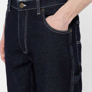 Jeans de Mezclilla para Hombre, Corte Ancho, de Algodón y Elastano, Transpirables, Estilo Urbano, Lavado Sólido, para Invierno, Fabricante Personalizado - Product Image 4