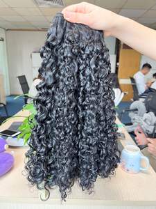 Burmerse Curls 100% Cabello humano cutícula alineada Extensión de cabello-Raw Venta al por mayor Cabello vietnamita - Product Image 2