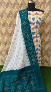 Material de vestido Ikat de algodón de calidad superior hecho a medida para diseñadores de moda y tiendas de suministros de tela estilo tejido con puntos - Product Image 4