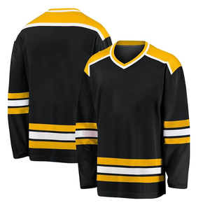 Jersey de hockey sobre hielo bordado en blanco personalizado de poliéster 100% Jersey de hockey sobre hielo personalizado ligero de gran tamaño - Product Image 4