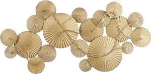 Décoration murale en métal Parfait pour vivre Suspension en métal doré - Product Image 6