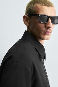 Chaqueta de invierno de punto para hombre con cuello levantado - Product Image 4
