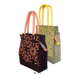 ถุงช้อปปิ้งปอกระเจาคุณภาพสูงถุงผ้าสไตล์ปรับแต่งได้สี-ต้นกำเนิดจากวัตถุดิบขนาดเล็กอินเดีย - Product Image 4