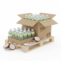 100% Kokoswater Sapdrank Nata De Coco Verpakte Fles Aangepaste Fruitsap Met Toegevoegde Suiker OEM ODM Vietnam Fabrikant 320ml