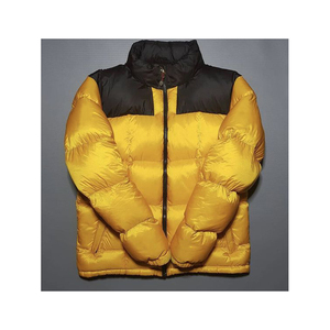 Wholesale High Quality Men Bubble Puffer Jacket Hooded Wool/Polyester Customized Logo Front Position Winter OEM Service Custom - Product Image 1