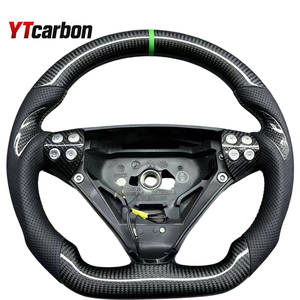 Accessoires intérieurs de voiture YTcarbon, style racing, <span class=keywords><strong>volant</strong></span> entièrement en cuir pour C-CLASS <span class=keywords><strong>W203</strong></span> SLK-CLASS R171 - Product Image 6