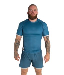 Camiseta Deportiva de Manga Corta para Hombre, de Alta Calidad, para MMA y BJJ, con Estampado Personalizado, Protección UV, Transpirable y de Secado Rápido - Product Image 1