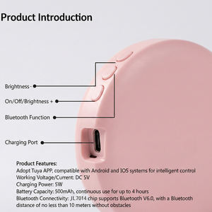 Badge électronique intelligent Bluetooth 6.0 avec contrôle via l'application Tuya, idéal pour les fans d'anime, affichage d'images <span class=keywords><strong>GIF</strong></span> vidéo - Product Image 3