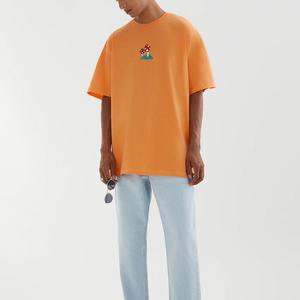 Venta al por mayor personalizado Vintage hombres Camiseta de algodón de alta calidad Unisex manga corta Puff estampado desgastado efecto de luz Streetwear - Product Image 5