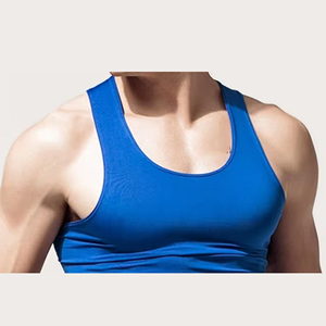 ชุดออกกำลังกายแขนกุดสำหรับผู้ชายแห้งเร็วเสื้อกล้ามและกางเกงวิ่งชุดฝึกออกกำลังกายน้ำหนักเบา - Product Image 5