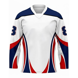 Jersey de Hockey sobre Hielo Personalizado por Sublimación de Alta Calidad 2026 con Tela Transpirable, Color y Logotipo Personalizados - Product Image 2