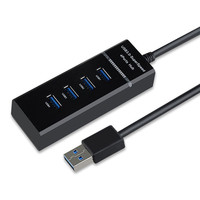 Hub USB 3.0 de Alta Velocidad con 4 Puertos, Divisor, Extensor y Adaptador para Computadora, Compatible con 2.0, en Stock