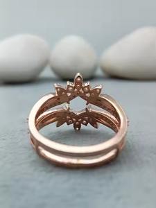 925 Sterling Silver 100% Satisfaction <b>Unique</b> Solitaire Shape VVS Moissanite Gold 14k/ 18k <b>Engagement</b> Wedding <b>Ring</b> Trendy - Product Image 4