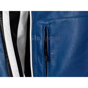 Chaqueta de Cuero para Motocicleta, Invierno 2025, OEM, Personalizada, para Hombre, Tallas Grandes, Resistente al Viento y al Agua, Alta Calidad, Tres Tonos, MOQ Bajo - Product Image 4