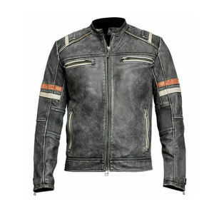 Cuir de chèvre Faux Design Premium Produits textiles Veste en cuir Mode American Wear Veste en cuir de chèvre Faux fourrure - Product Image 2