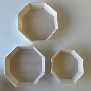 TAKAGI-fiambrera octagonal desechable de madera Biodegradable, caja de pastelería para sushi, para llevar pastel, rollo de sushi, restaurante - Product Image 4