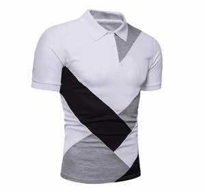 Vente en gros de t-shirts pour hommes à manches courtes polo 100% coton vêtements décontractés polos respirants unisexes anti-rides personnalisés - Product Image 6