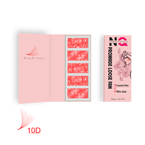 Extensiones de pestañas sintéticas D Curl hechas a mano veganas de 0,05mm de espesor y 13mm de longitud, pestañas postizas - Product Image 3