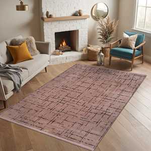 Tapis d'intérieur en chenille douce Netline Home NT201, lavable en machine, marron-NT201-Marron - Product Image 2
