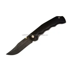 Folding knife "Lovky" Damascus steel blade handle of hornbeam wood high quality very durable and sharp blade