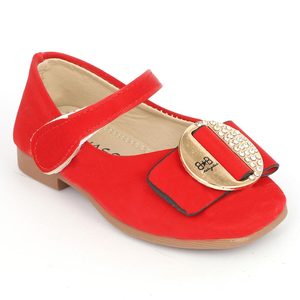 Girls Fancy <b>Pumps</b> (A2080) - <b>Red</b> - Product Image 1