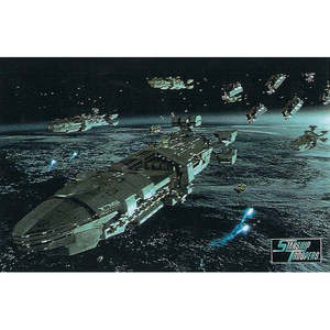 Postcard Featuring Starship Troopers Made of Durable <b>Paper</b> Material - Product Image 1