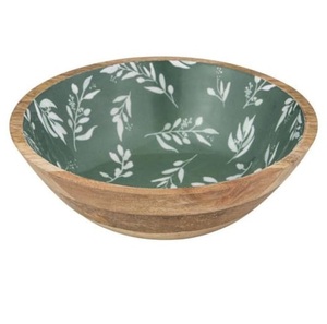 Tazón Redondo Personalizado, Producto Más Vendido, Tazón de Buena Calidad, Multifuncional, de Madera, con Acabado Esmaltado Impreso, para Servir - Product Image 3