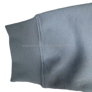 Sudadera con capucha bordada con lazo de algodón de 380gsm para hombre, polea de moda de talla grande, informal, moda de calle europea americana Boxy Y2K - Product Image 5