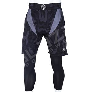 Short de basketball de haute qualité avec logo personnalisé pour hommes, maille élastique en polyester à la mode, style de rue solide avec impression par sublimation - Product Image 1