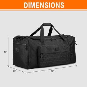 Bolsa Deportiva Extra Grande de 120L, Moderna, con Forro de PVC y Nailon, Compartimento para Zapatos Unisex, Bolsa Deportiva Táctica Resistente - Product Image 5