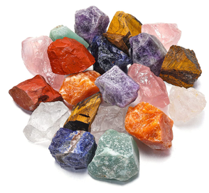 Ensemble de pierres de chakra en vrac pierre brute naturelle Reiki cristaux de guérison pour la guérison méditation Chakra équilibre cadeau - Product Image 1