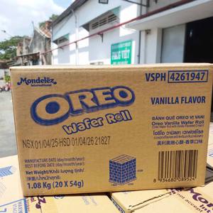 Oreo Wafer Roll Chocolate & Vanilla 54g Galleta Crujiente en Caja - Producto Vietnamita de Alta Calidad - Product Image 4