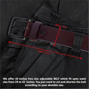 ผู้ชายแฟชั่นการออกแบบเข็มขัดหนัง Cowhide แท้ / โลโก้ที่กําหนดเองพิมพ์เข็มขัดหนังลําลองหัวเข็มขัดปรับได้ - Product Image 5