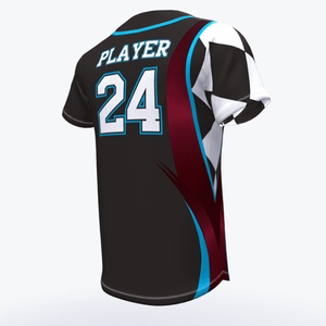 Camiseta de Béisbol Personalizada con Nombre Impreso, Sublimada OEM, Compra de Camisetas de Béisbol Baratas Sublimadas de Poliéster, Camiseta de Béisbol Personalizada en Blanco - Product Image 6