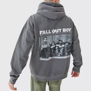 Vente en gros de meilleure qualité, pulls à capuche décontractés unis pour hommes, coupe ajustée, vêtements de rue, sweats à capuche pour hommes à vendre - Product Image 2