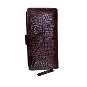 Elegantes carteras de Estilo Vintage unisex y bolsa larga con cierre de cremallera patrón de cocodrilo-accesorio versátil para hombres y mujeres - Product Image 5