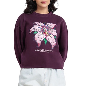 Mujeres personalizadas Sudaderas con estilo Proveedores Jerseys de algodón Fabricantes Moda Ropa de uso diario Vendedores Fabricantes de ropa al por mayor - Product Image 1