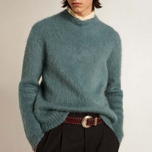 Pull en mohair pour hommes Qualité supérieure Respirant Durable Confortable Conception personnalisée Logo personnalisé Meilleurs chandails en mohair pour hommes - Product Image 1